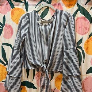 Black & White Stripped Altar’d State Shirt